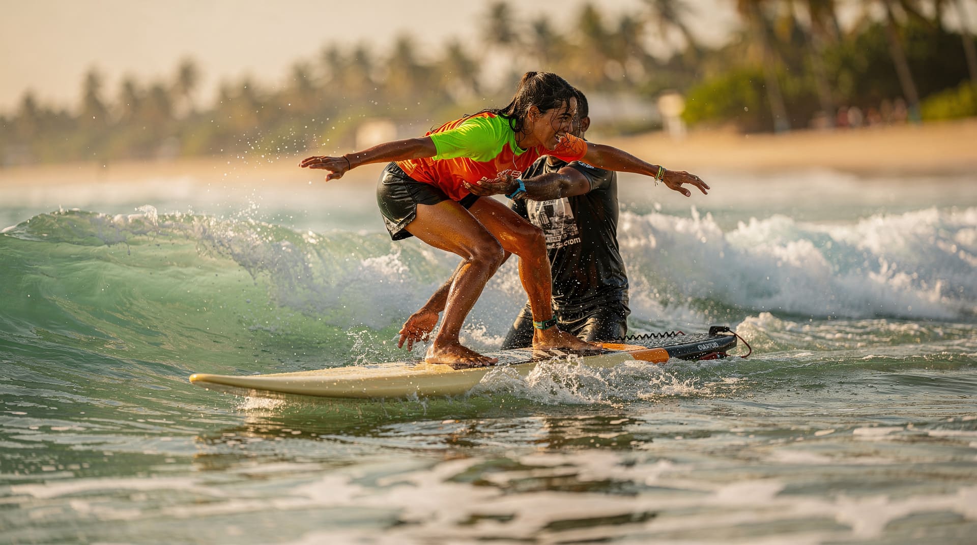 Learning to surf at Carcavelos: a first lesson, honestly reported