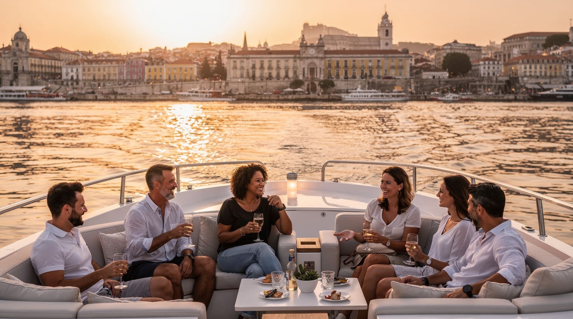 Private boat charter on the Tagus: what you pay for, what you get
