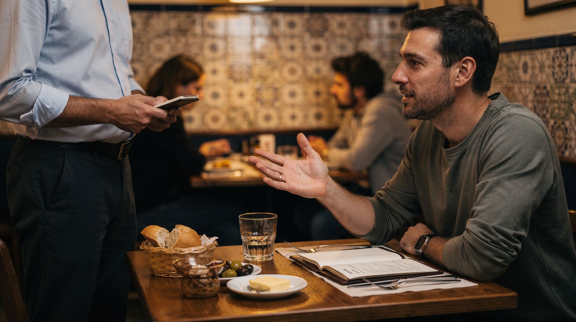 The restaurant couvert charge in Lisbon: what it is and how to refuse it
