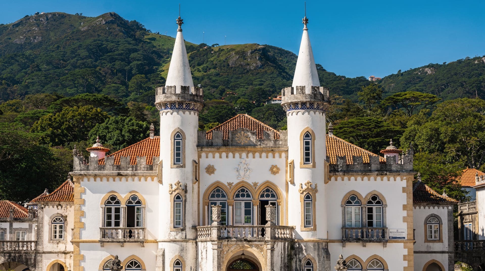 Sintra National Palace: the conical chimneys and royal rooms